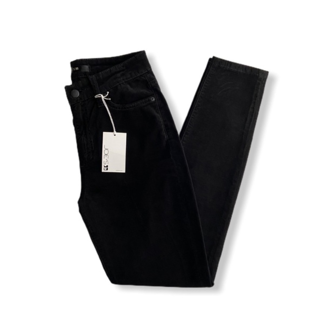 Joe’s Jeans High Rise Skinny Velvet Black Pants 25